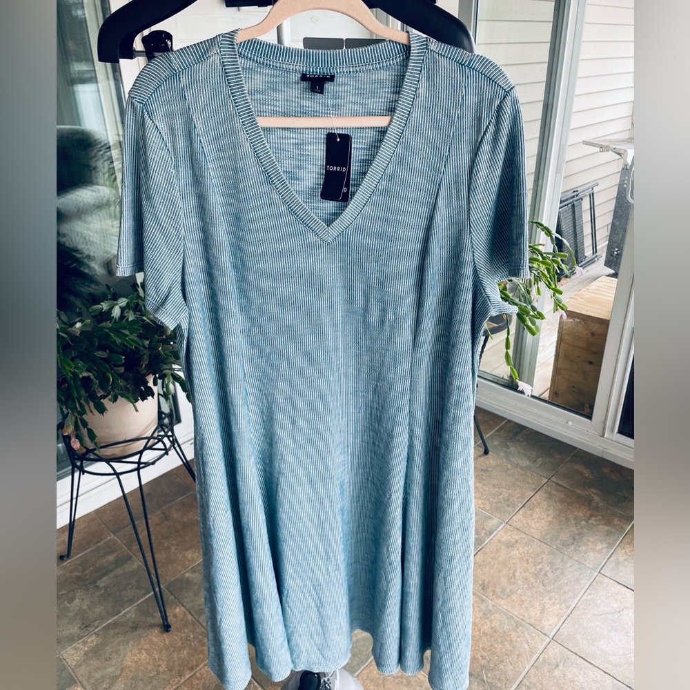 New with Tags Torrid Size 1 Blue Dress - Cover Up